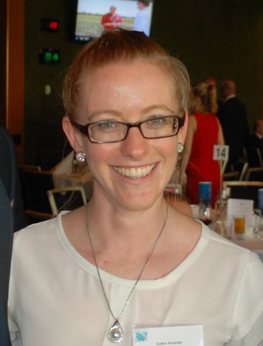 Cotton Australia's policy officer, Felicity Muller.