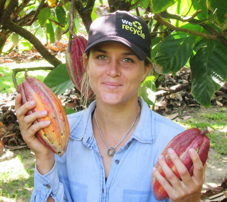 YIELD LIFT: James Cook University scientists like Samantha Forbes have discovered how to dramatically improve the cacao bean harvest – and boost chocolate production through species conservation.
