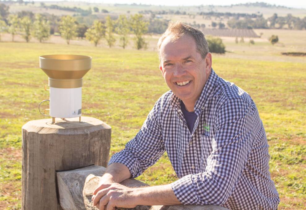 GET TECH: John Pattinson, chief development officer for Discovery Ag, with some of the on-farm technology that the new Country Connected network will be able to work with.
 