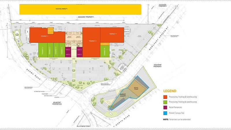 FROM TOP: A plan for the Food Precinct Expansion. 