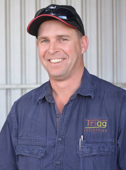 TRIAL & ERROR: Contract vineyard sprayer, Rodney Trigg, says experimentation has been the key to coming up with a suitable rig for spraying cordon bunches. 