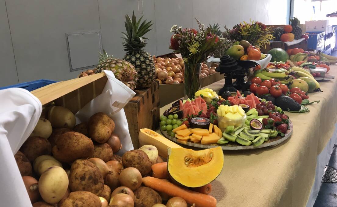 HEALTHY SPREAD: Foodbank and the SA Produce Market celebrated donating more than 1 million kilograms of fresh produce with a display and visit by SA minister for communities and social inclusion, Zoe Bettison.