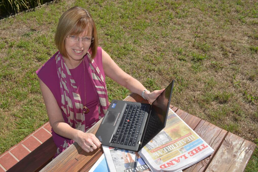 HARD COPY: Fairfax agricultural research manager, Karen Rogers, says a continuing lack of useful internet access in much of rural Australia remain key reasons for the preference for print media in the bush. 