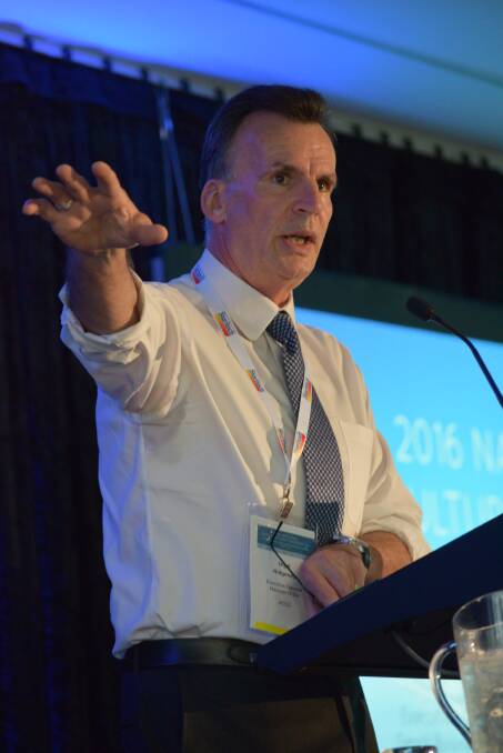 NO MENTION: The ACCC's Nigel Ridgway says he couldn't talk about the Horticulture Code of Conduct at the National Horticulture Convention due to the government being in caretaker mode.