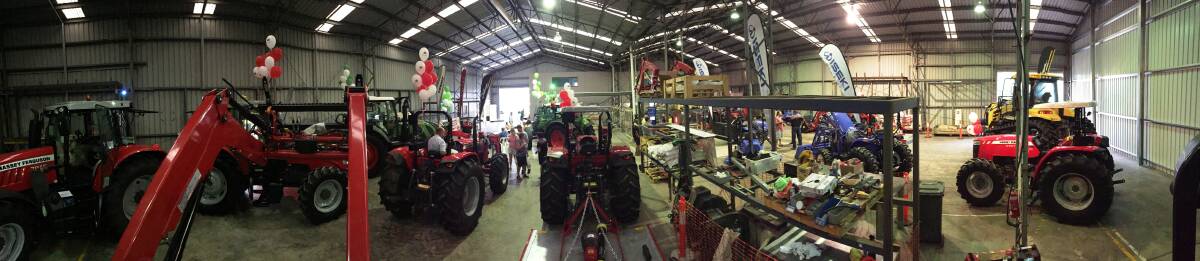 WIDE VIEW: A panoramic look inside the new Seng’s Sales and Service dealership in Bundaberg. 