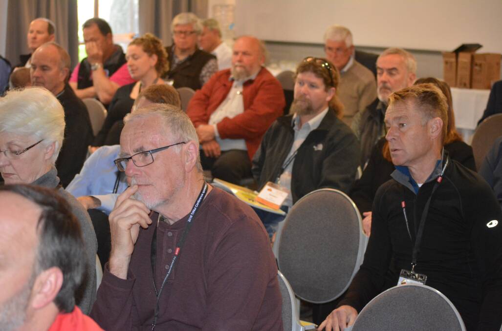 TUNING IN: Some of the 120 or so attendees at the inaugural Tri-Nut Conference at Launceston last week.