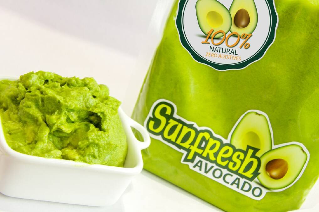 GOOD GREEN: Sunfresh Marketing's new avocado pulp product involves special technology that slows the browning process when exposed to the air.