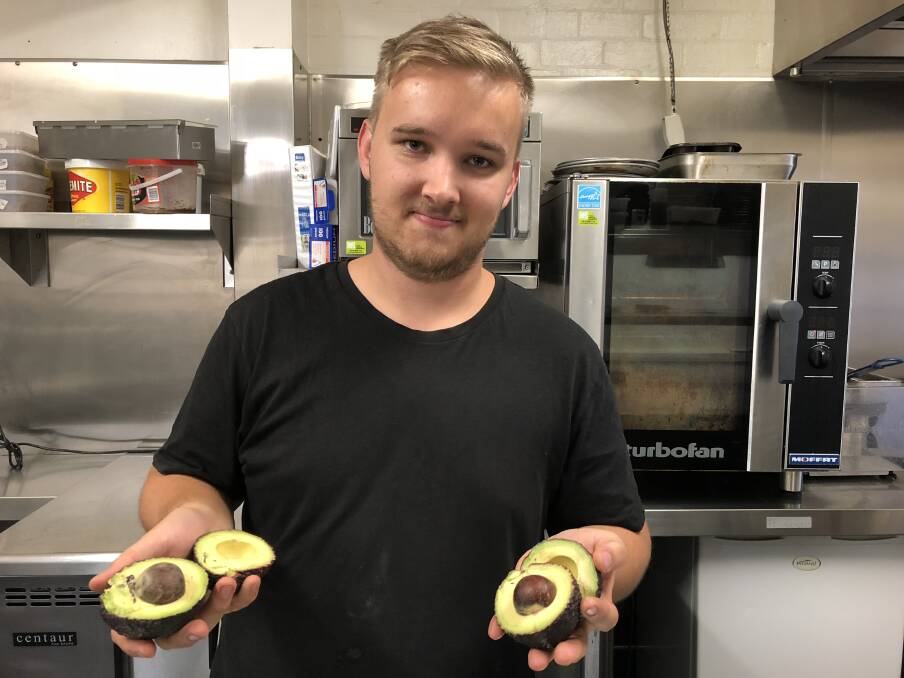 PRICE PAIN: Owner of the local Trail Street Coffee Shop Lachlan Robinson says the trends in avocado pricing are noticeable. Picture: Annie Lewis