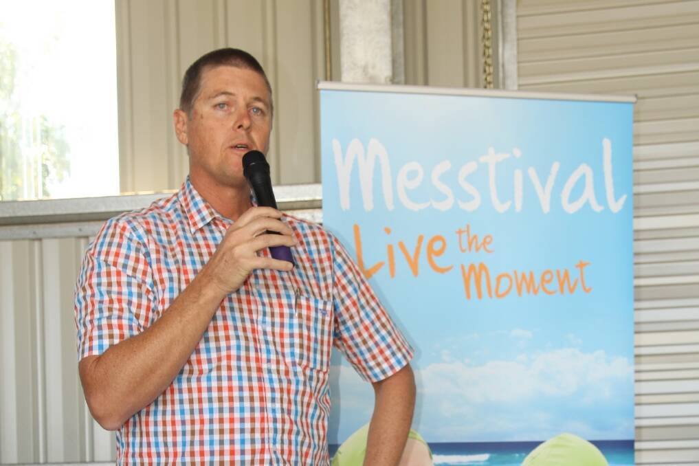 AMIA chairman Gavin Scurr addresses Mareeba mango growers about the new plan to increase profitability.