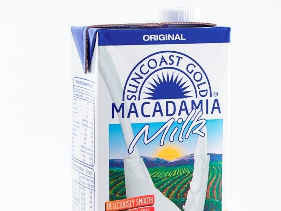 Suncoast Gold Macadamia Milk was launched in November and is now available in IGA supermarkets. 
