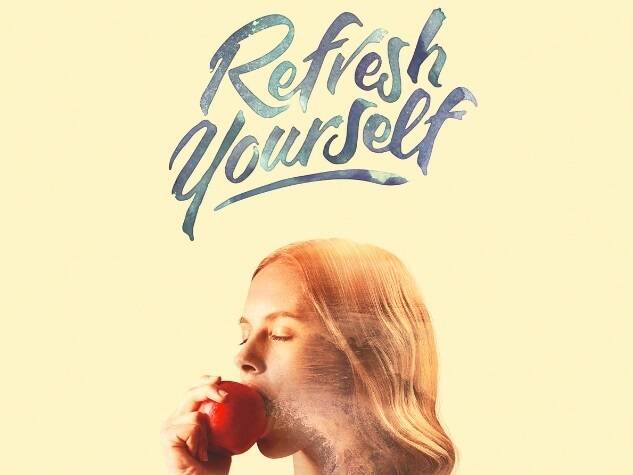 One of the images from the new Aussie Apples campaign entitled, Refresh Yourself. 
