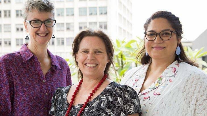 JOINT EFFORT: Co-authors of the study: Professor Elizabeth Harry (left), Shona Blair and Nural Cokcetin (right) from the University of Technology, Sydney. Photo: Vanessa Valenzuela/UTS
