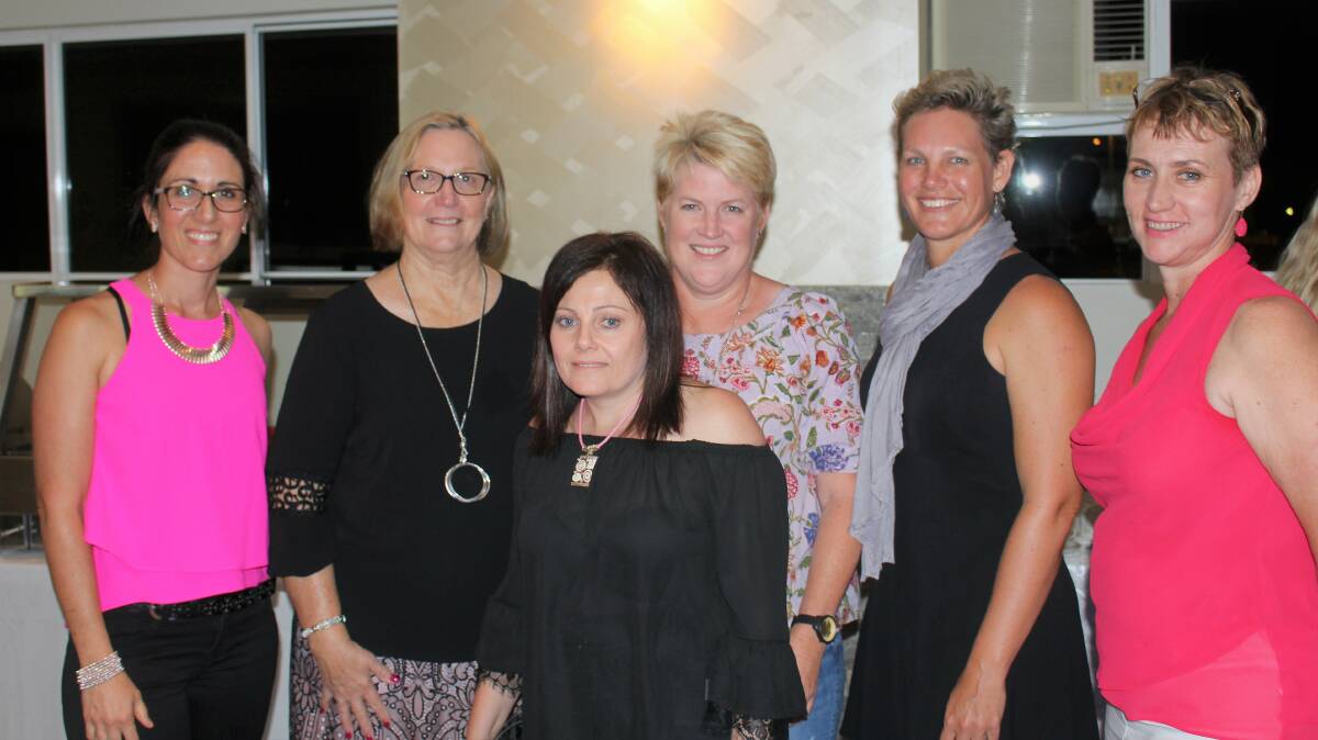 Far northern banana farming business women who attended the inaugural meeting of the Banana Women’s Network (from left) – Alicia Johnston, Sharon Collins, Susan Campbell (in front), Jenny Crema, Blaise Cini, and Zanelle Collins.