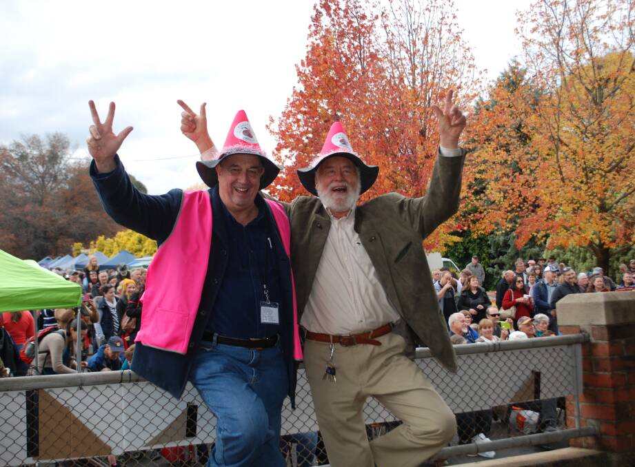 Batlow CiderFest, conference coordinator Ray Billing and marketing coordinator Harald Tietze are stoked with this year's turnout at the annual Batlow CiderFest extravaganza. 