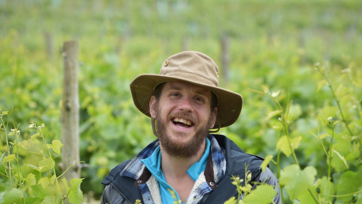 Dr Zenon Czenze at one of the participating vineyards in Armidale. Picture supplied.