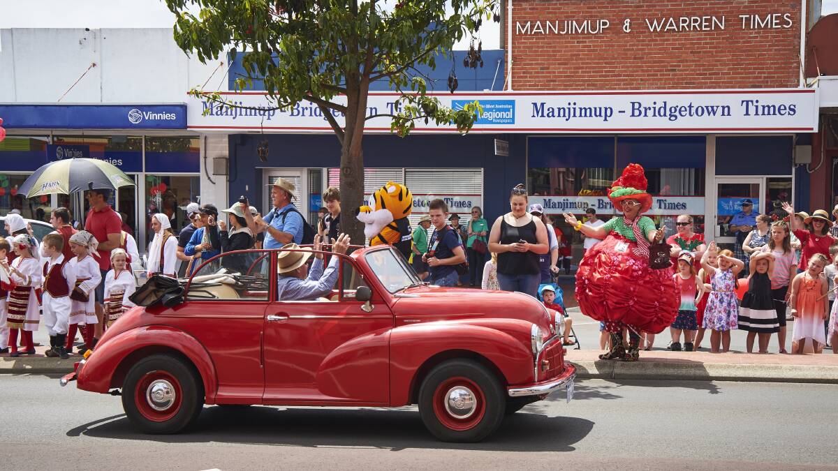 PARADE: On Saturday December 12, Manjimup will be full of vibrant red in honour of the annual Manjimup Cherry Harmony Festival. 