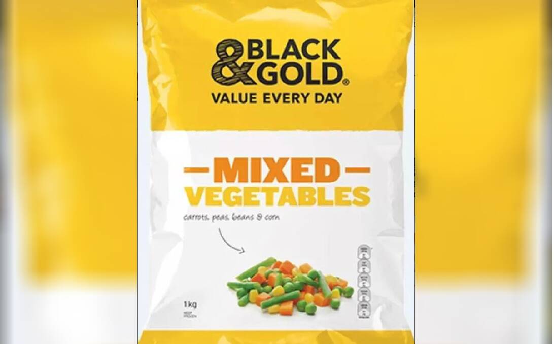 Black & Gold's frozen mixed vegetables have been recalled.
