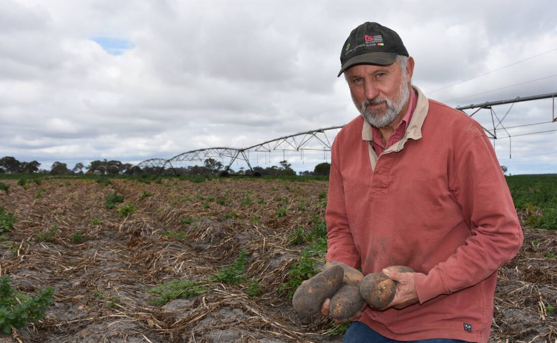 LONG OVERDUE: Mingbool potato grower Terry Buckley says a study into whether water from the SE drainage scheme could be returned to the aquifer is long overdue.