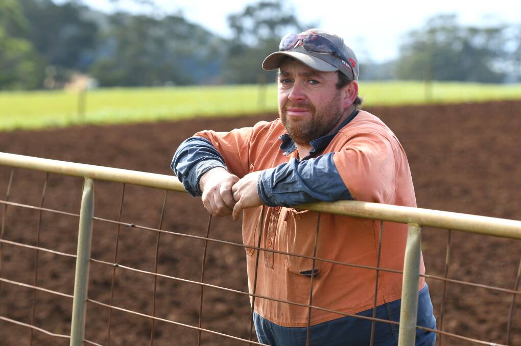 TOUGH CONDITIONS: Sisters Creek farmer Leigh Elphinstone, Tasmania says the cost of growing potatoes has gone up about 25 per cent.