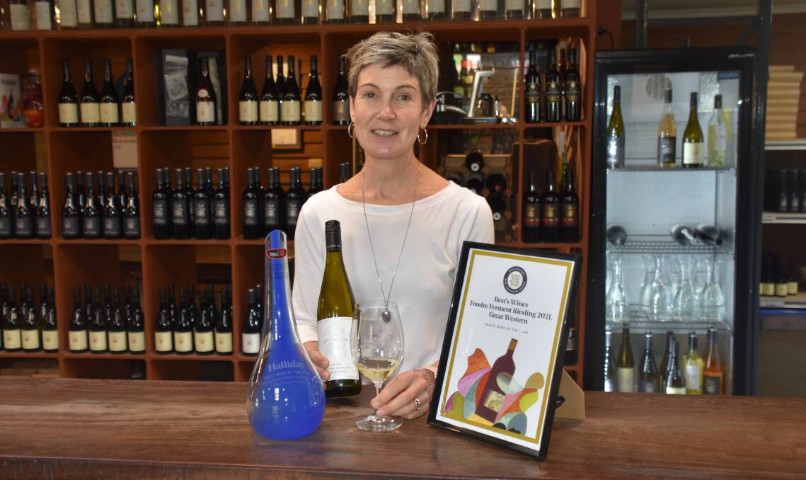TOP: Nicole Thomson, Best's Wines, was delighted with the success of the winery's 2021 Foudre Ferment riesling, which took out James Halliday wine of the year.