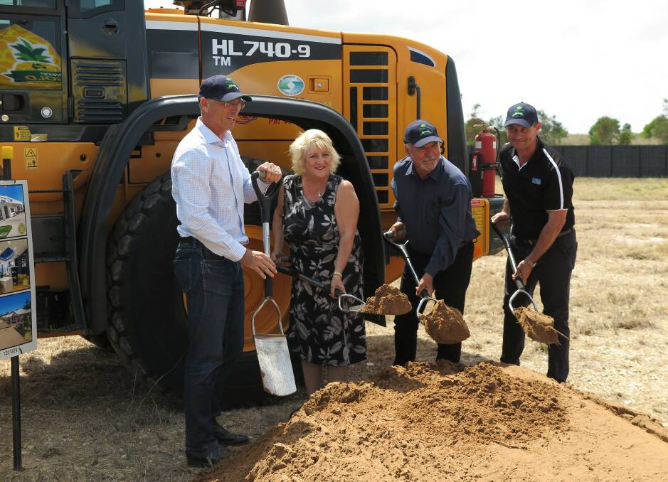 DIG IN: MP Michelle Landry is confident a new pineapple processing plant being built at Yeppoon, and for which the first sods were turned on December 10, will open new markets.