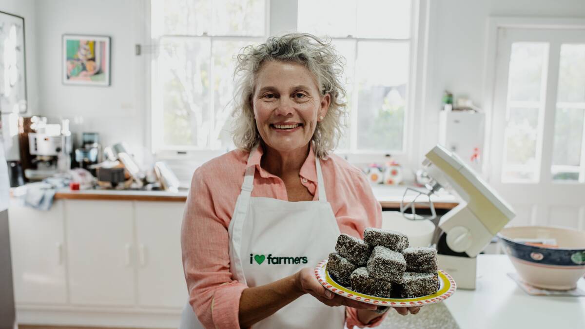 NFF President Fiona Simson gave the AgDay lamington recipe a test drive. . 