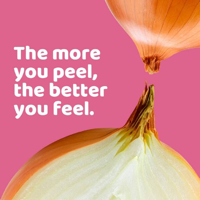 BETTER: One of the images from the Good Mood Food campaign, encouraging Australians to eat more fresh produce in order to boost their mental and physical health. 