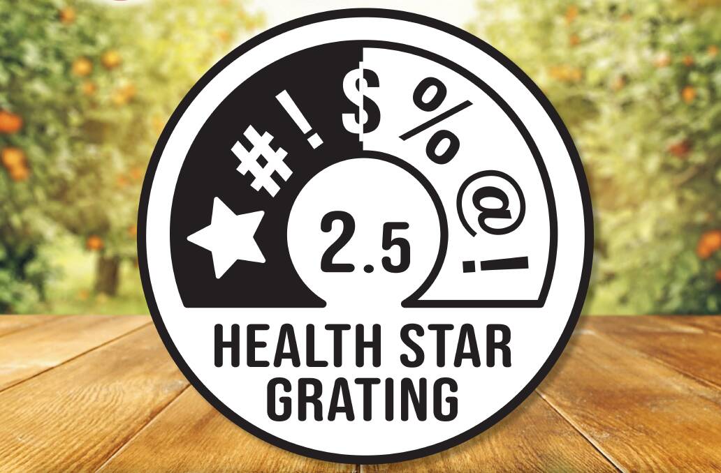 RATED: Representing the frustration some growers feel over fresh fruit juice being rated at just 2.5 stars on the Health Star Rating system.