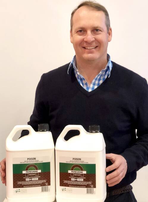 NEW LOOK: Ben Coombe shows the fresh new look for Grochem products.