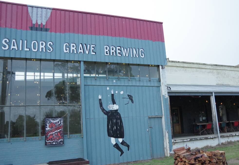 NAMED: Housed in an old butter factory, the Sailors Grave brewery has built a brand through linking to oceanic references and drawing inspiration from the location. 