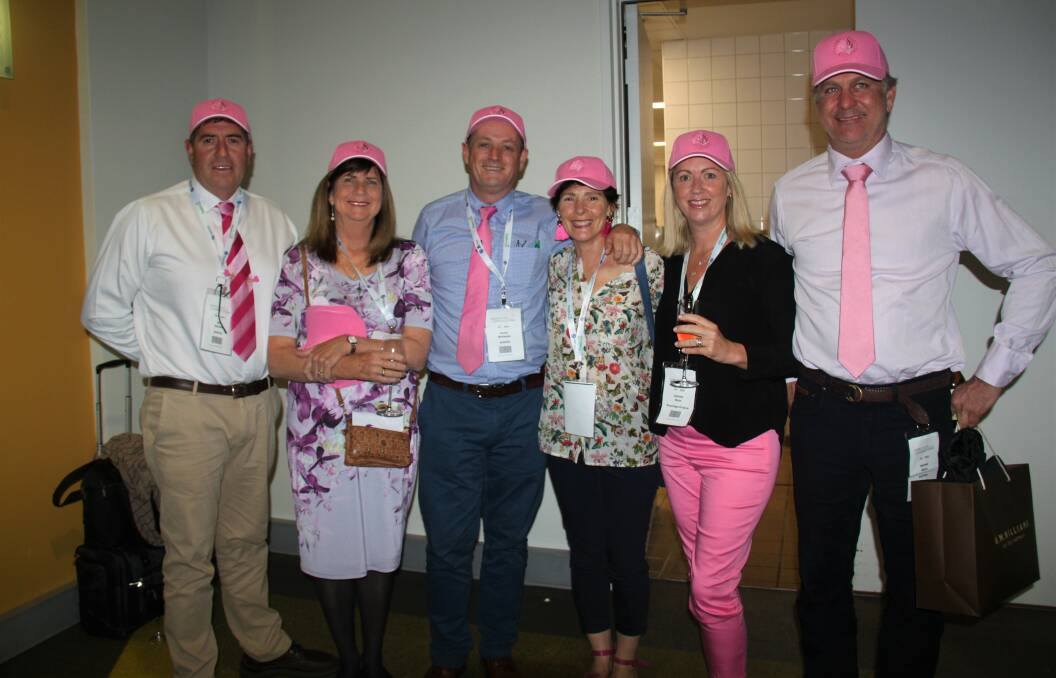 MATCHING: Some of the participants in pink at last year's Women in Horticulture event. 