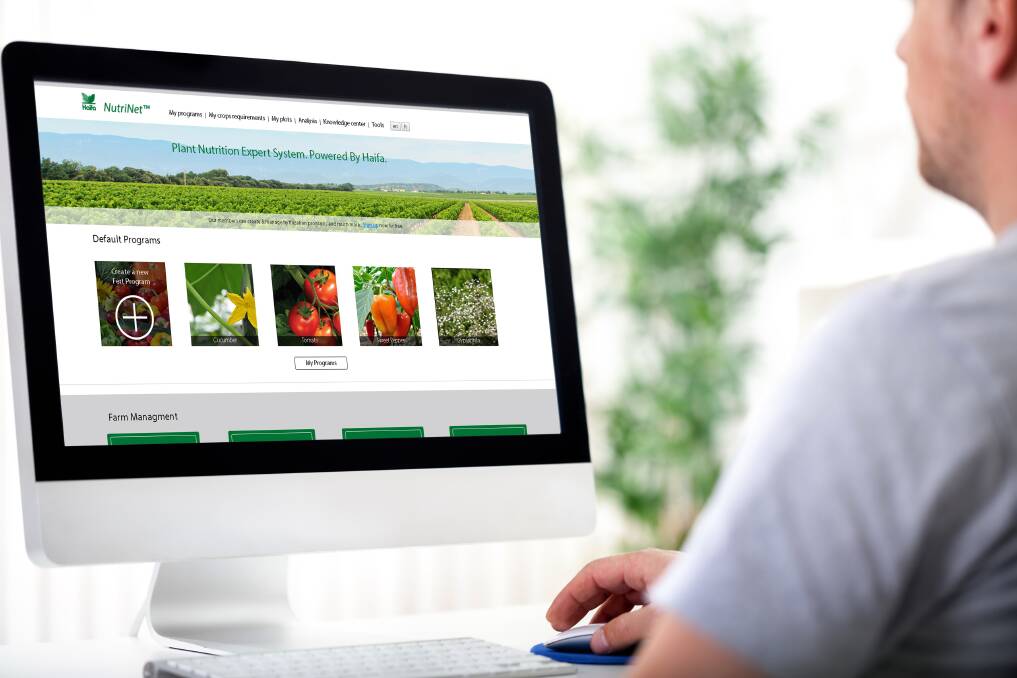 ONLINE: The new Haifa NutriNet online system for growers, agronomists and advisers generates precise fertilisation programs that meet the specific needs of crops under actual growth conditions.