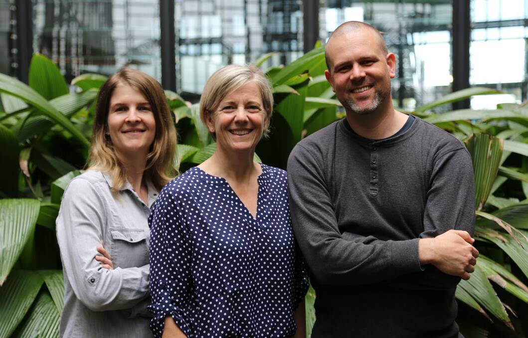 CLEVER: CSIRO researchers Laura Jones, Nancy Schellhorn and Darren Moore, who are the brains behind real-time fruit fly detection and monitoring system, RapidAIM.