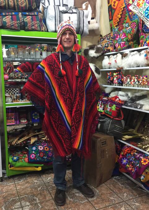 DOLLED UP: A step inside a souvenir store became a dress-up party, courtesy of an over-enthusiastic sales assistant. 