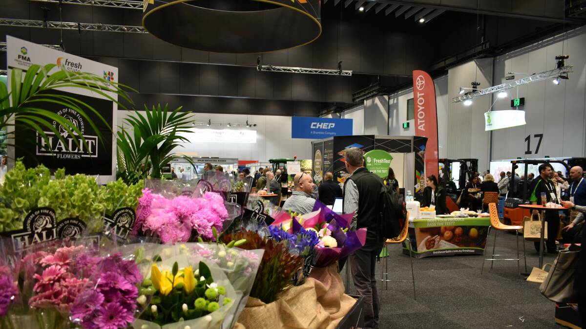 COLOUR: The floral display was also a hit with many delegates stopping to admire the colour and fragrances. 