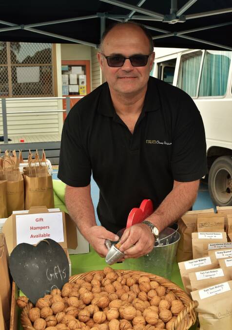 REGULAR: Mike Halstead-Lyons, Otway Walnuts fully accredited with the Victorian Farmer’s Market Association and sells the freshest quality walnuts, kernels and artisan farm-made products.