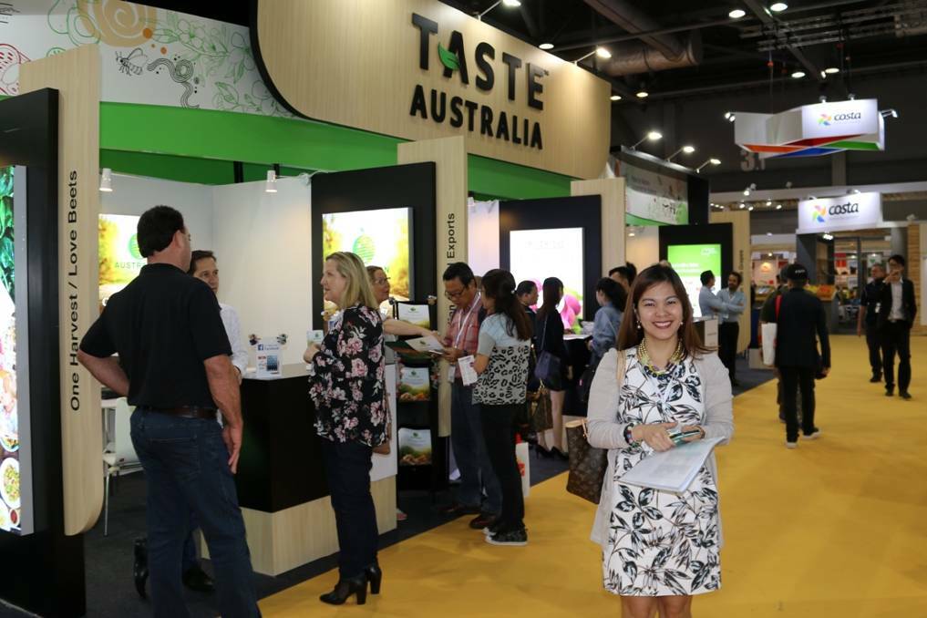 STAND OUT: A visualisation of the Taste Australia stand presented at Asia Fruit Logistica in Hong Kong last year.