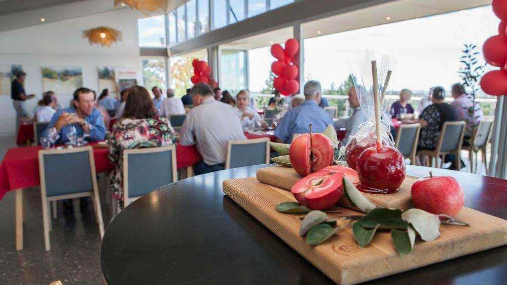 TAKE OFF: The Redlove apple was officially launched at a special luncheon in Lenswood.