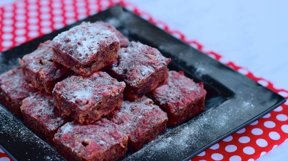 NEW DISH: Beetroot brownies- one of the suggested recipes. 