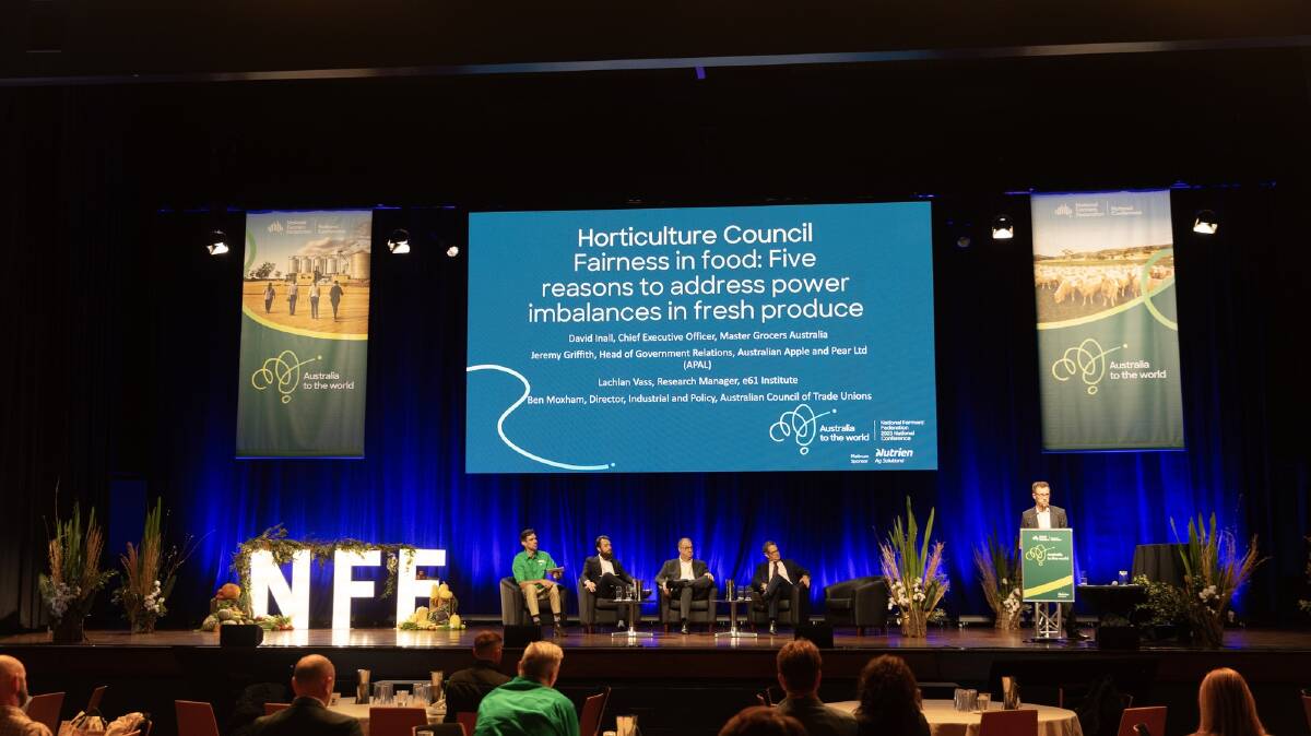 The NFF Horticulture Council session exploring shared competition policy reform priorities and opportunities, at the NFF Conference in October. Picture supplied