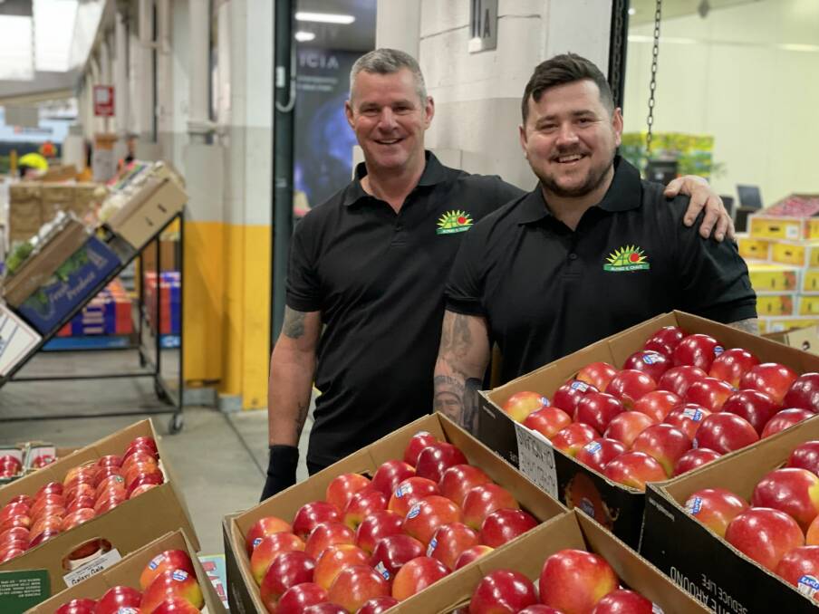 EXPERIENCE: Cameron Cooper and son Zach will head up the apple and pear category for Brisbane-based wholesaler, Alfred E Chave. 