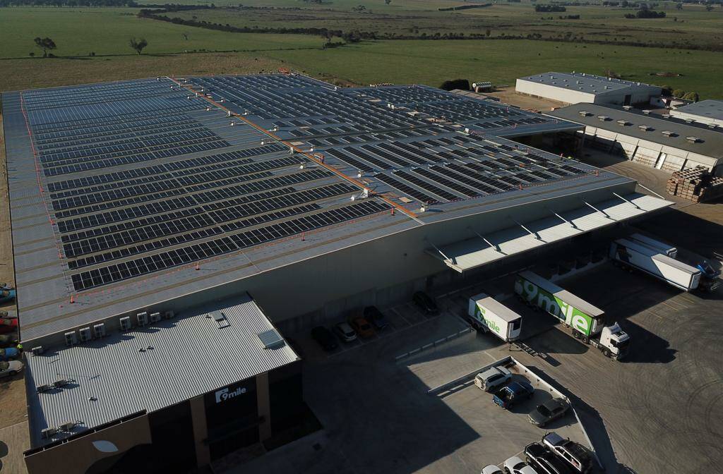 POWER: The Nine Mile Fresh operation's solar panels. 
