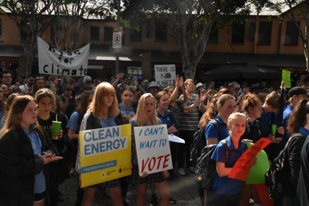 ACTION: Australian students protesting about climate change. The debate looks set to continue for some time. 