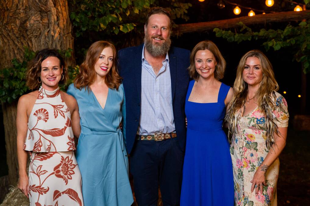 LINE UP: Farmer Beard... sorry, Rob, with his new draft of ladies. 