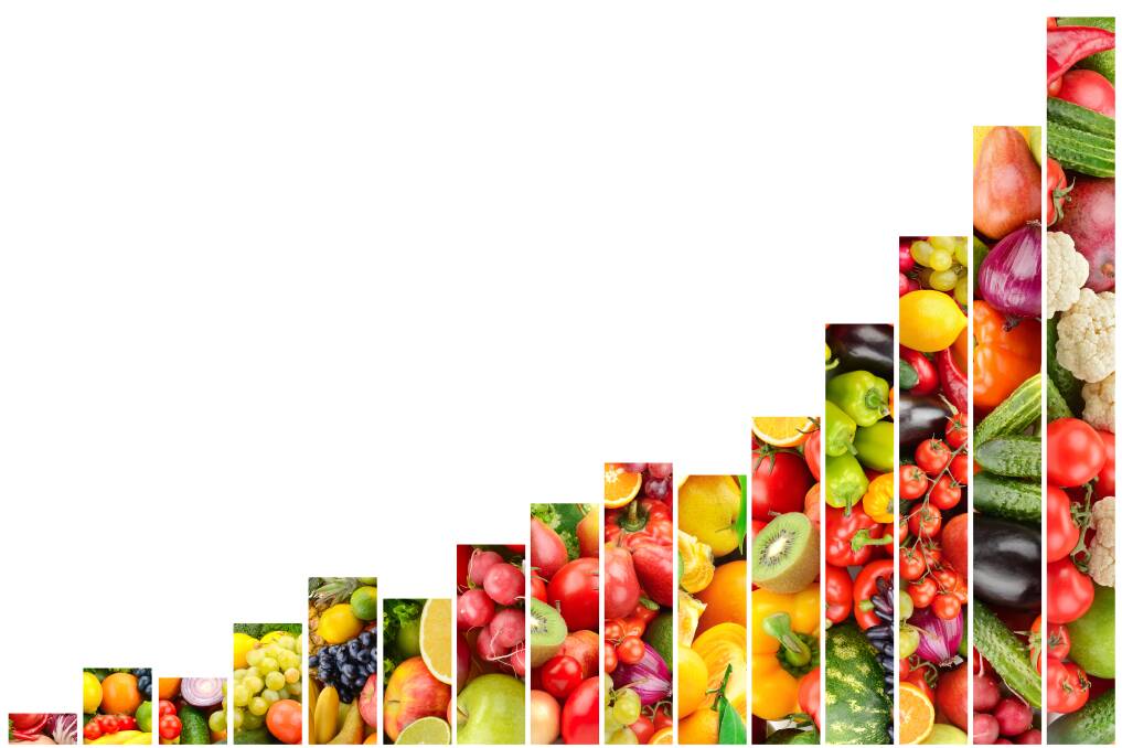 Overall, fruit, vegetable and nut production has continued an upward trend in terms of value over the past decade. Picture Shutterstock