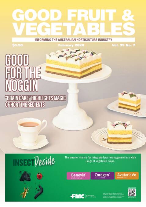The cover of the February 2024 edition of Good Fruit & Vegetables magazine, out now. Picture supplied