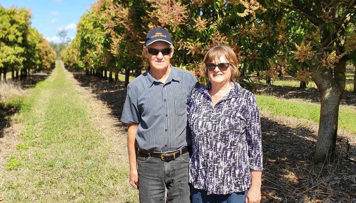 WINNERS: Ian and Gloria Pershouse, IH and GA Pershouse, Benaraby, Qld are the 2019/20 Honey Gold Growers of the Year.