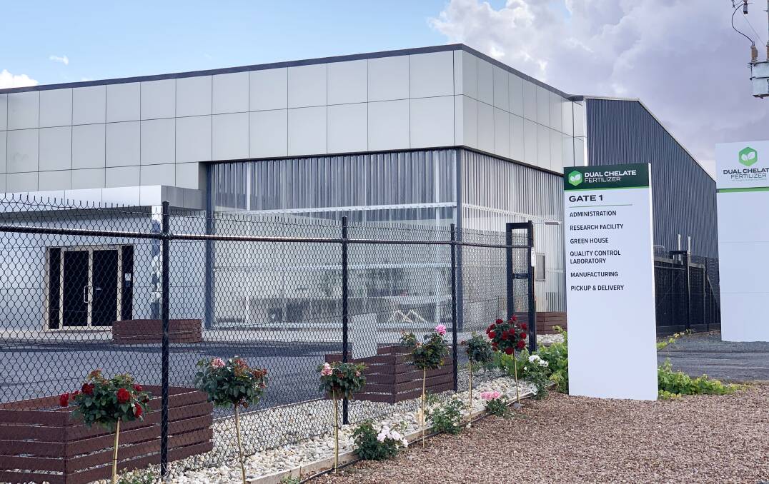 READY: The Dual Chelate Fertilizer's administration and laboratory building complex at Robinvale, Vic.