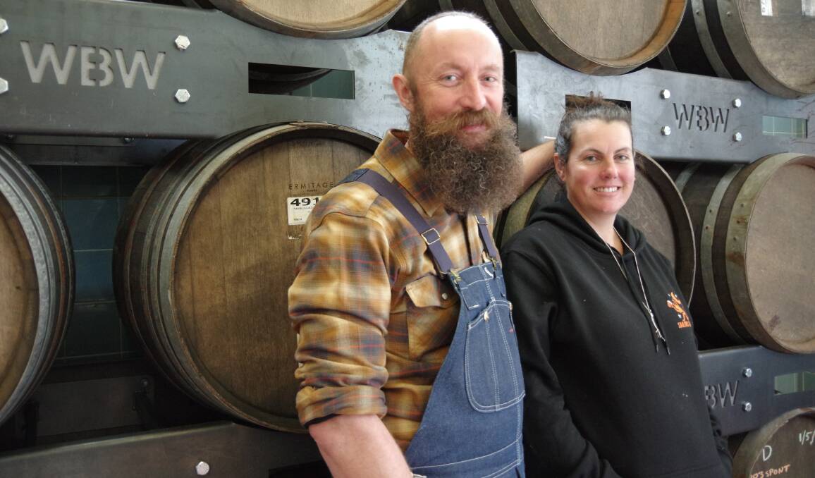TAPPED IN: Chris and Gabrielle Moore, Sailors Grave Brewery, Orbost, who use a brewing process which includes using local fruits, vegetables and herbs along with the naturally occurring yeast to provide flavour. 