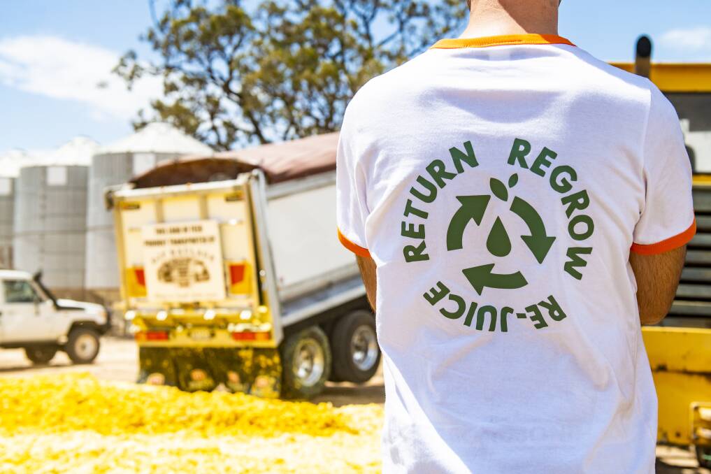 BACK: Last year, Eastcoast Foods and Beverages donated more than 200,000t of citrus peel to cattle producers for drought feed as part of its Return, Regrow, Re-juice concept.